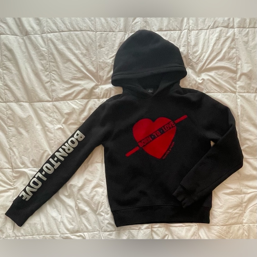 Scotch & Soda “Born to Love” Black Hoodie Medium